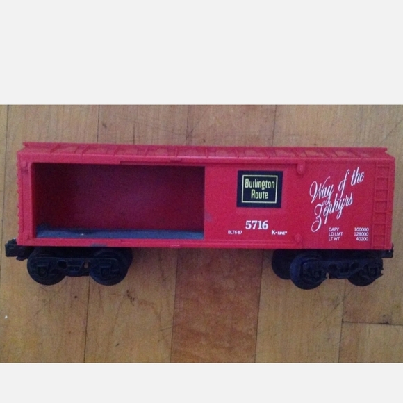 K-Line Electric Trains Burlington Auto Car K-5716 Burlington Route BLT6 87 - Picture 6 of 12